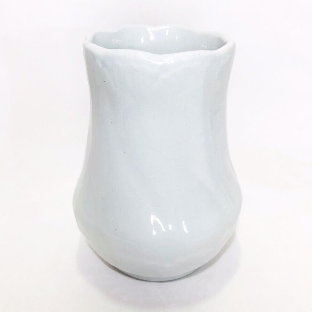 Antique White Semi Porcelain Vase Mellor Taylor Co England 5” Design